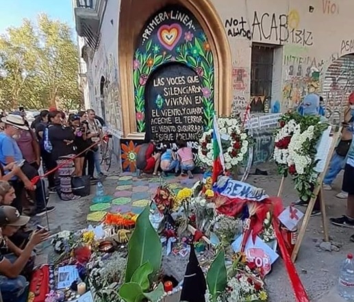 Con intervención policial terminó conmemoración en el memorial de Mauricio Fredes a un año de su muerte