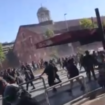 Enfrentamientos con Carabineros marcan nueva jornada de protestas en la Alameda