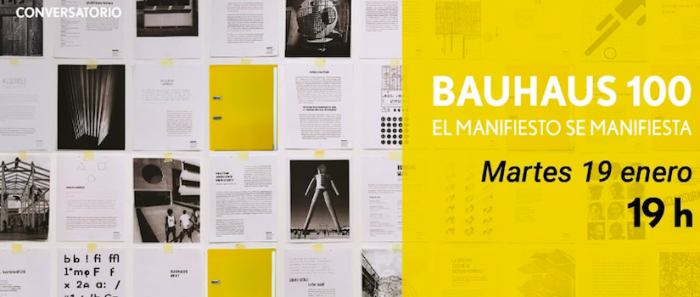 Conversatorio sobre instalación «Bauhaus 100» de José Délano vía online