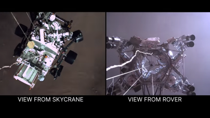 El primer amartizaje captado en video: NASA revela llegada del Perseverance al planeta rojo El primer amartizaje captado en video: NASA revela llegada del Perseverance al planeta rojo