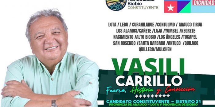 UDI solicita nulidad de candidatura a constituyente de exfrentista Vasili Carrillo UDI solicita nulidad de candidatura a constituyente de exfrentista Vasili Carrillo