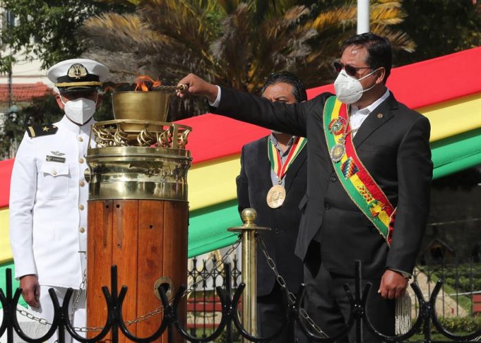 Presidente de Bolivia no olvida a Chile: dice que la demanda marítima es una cuestión “abierta y pendiente” Presidente de Bolivia no olvida a Chile: dice que la demanda marítima es una cuestión