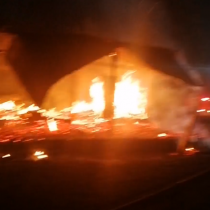 Incendio destruye escuela en Curacautín: investigan intencionalidad del siniestro