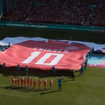 El sentido homenaje que realizaron en el partido de la Eurocopa entre Dinamarca y Bélgica al accidentado futbolista Christian Eriksen