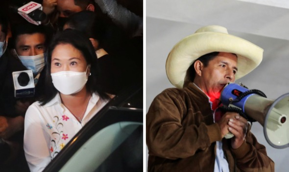 Final de infarto: Castillo mantiene ventaja sobre Fujimori en comicios peruanos con el 99,998% de actas procesadas Final de infarto: Castillo mantiene ventaja sobre Fujimori en comicios peruanos con el 99,998% de actas procesadas
