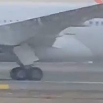 Avión Latam sufre desperfecto técnico al aterrizar en Aeropuerto de Santiago: se reventaron los neumáticos