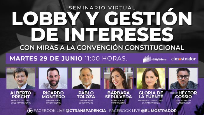 Consejo para la Transparencia organiza encuentro para abordar propuestas sobre lobby y gestión de intereses con miras a la Convención Constituyente Consejo para la Transparencia organiza encuentro para abordar propuestas sobre lobby y gestión de intereses con miras a la Convención Constituyente