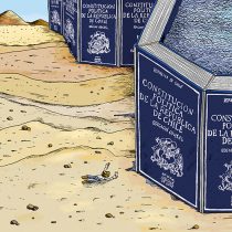 El acceso a agua y sequía son los protagonistas de la ilustración de Marcelo Escobar sobre proceso constituyente