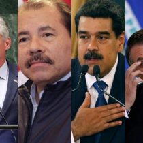 Díaz-Canel, Ortega, Maduro y Bolsonaro, 