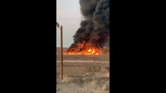 Incendio afecta a planta de SQM en Pozo Almonte Incendio afecta a planta de SQM en Pozo Almonte