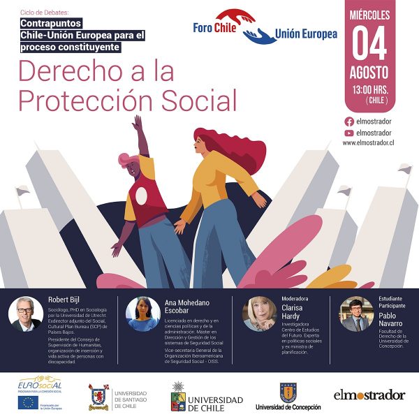 El derecho a la protección social será el tema del próximo «Ciclo de Debates: Contrapuntos Chile-UE para el proceso constituyente» El derecho a la protección social será el tema del próximo