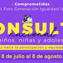 Perspectiva de género desde la niñez: consulta nacional busca posicionar la opinión de niñas/os y adolescentes en política, genero y LGBTIQ+