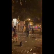 Ministro Delgado y destrozos en Barrio Lastarria del viernes pasado: 