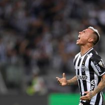 Eduardo Vargas anotó para el Atlético Mineiro pero no le alcanzó para clasificar a la final de la Libertadores frente a Palmeiras