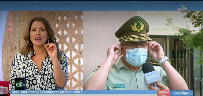 General Yáñez evade pregunta sobre corrupción en Carabineros y abandona entrevista con matinal General Yáñez evade pregunta sobre corrupción en Carabineros y abandona entrevista con matinal