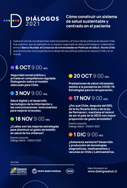Dialogos Salud 2021 inicia su ciclo de conversaciones sobre el presente y futuro de las políticas de salud Dialogos Salud 2021 inicia su ciclo de conversaciones sobre el presente y futuro de las políticas de salud