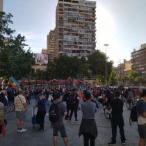25-O: Manifestaciones en el centro de Santiago en conmemoración de la marcha más grande de Chile y el triunfo del Apruebo