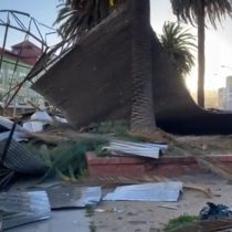 Valparaíso: fuerte viento derriba parte de techo de la facultad de Ingeniería PUCV