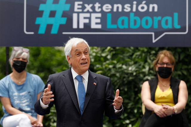 Presidente Piñera anuncia que postulación al IFE Laboral será extendido hasta marzo del 2022 Presidente Piñera anuncia que postulación al IFE Laboral será extendido hasta marzo del 2022