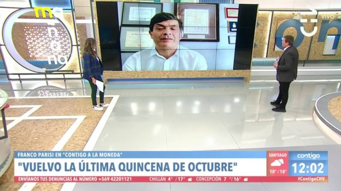 Franco Parisi explica por qué no llegó al país en octubre: dice que su retraso se debe a «razones que ya conocerán» y vocero afirma que se trata de estrategia comunicacional Franco Parisi explica por qué no llegó al país en octubre: dice que su retraso se debe a