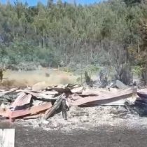Ataque incendiario en el sector del Lago Lanalhue terminó con seis inmuebles quemados