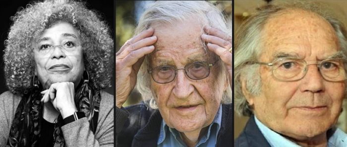 Angela Davis, el Premio Nobel Pérez Esquivel y Chomsky hacen llamado a «defender la democracia» y votar por Boric Angela Davis, el Premio Nobel Pérez Esquivel y Chomsky hacen llamado a