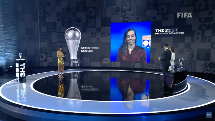 Histórica: Christiane Endler se quedó con el premio The Best a la mejor arquera del mundo Histórica: Christiane Endler se quedó con el premio The Best a la mejor arquera del mundo