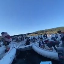 Vulnerando las medidas sanitarias: autoridades condenaron fiesta en Lago Vichuquén similar a la ocurrida en el Lago Villarrica