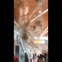 Lluvias provocan el colapso del techo en el Aeropuerto El Loa de la ciudad de Calama