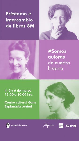 Intercambio gratuito y préstamo de libros de autoras chilenas e internacionales en GAM por conmemoración del 8M Intercambio gratuito y préstamo de libros de autoras chilenas e internacionales en GAM por conmemoración del 8M