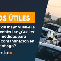 Este lunes 2 de mayo vuelve la restricción vehicular: ¿Cuáles son las medidas para enfrentar la contaminación en Santiago?