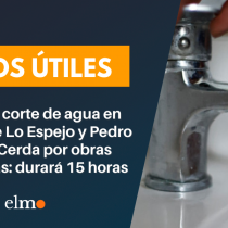 Anuncian corte de agua en sectores de Lo Espejo y Pedro Aguirre Cerda por obras preventivas: durará 15 horas