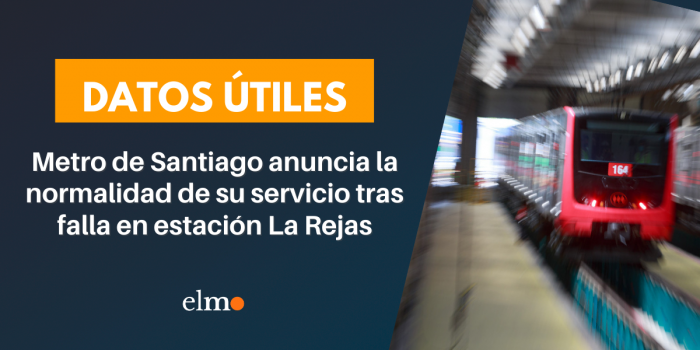 Metro de Santiago anuncia la normalidad de su servicio tras falla en estación La Rejas