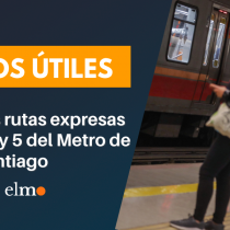 Retornan las rutas expresas de la Línea 2 y 5 del Metro de Santiago