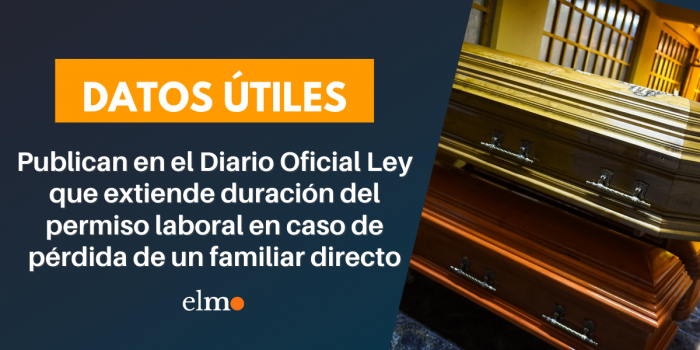 Publican en el Diario Oficial Ley que extiende duración del permiso laboral en caso de pérdida de un familiar directo