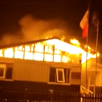 Incendio consumió retén Pampa Guanaco en región de Magallanes