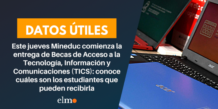 Este jueves Mineduc comienza la entrega de las Becas de Acceso a la Tecnología, Información y Comunicaciones (TICS): conoce cuáles son los estudiantes que pueden recibirla Este jueves Mineduc comienza la entrega de las Becas de Acceso a la Tecnología, Información y Comunicaciones (TICS): conoce cuáles son los estudiantes que pueden recibirla