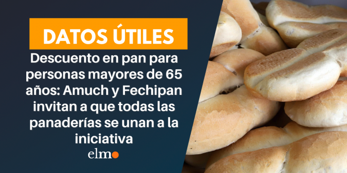 Descuento en pan para personas mayores de 65 años: Amuch y Fechipan invitan a que todas las panaderías se unan a la iniciativa