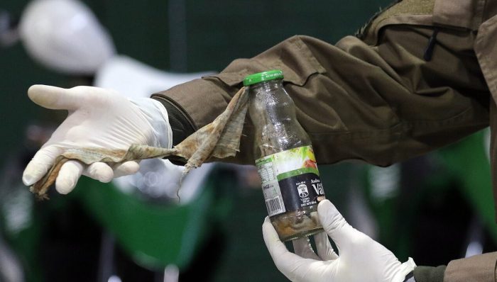 Justicia dejó con «arresto domiciliario total» a joven detenido por lanzar bomba molotov en incidentes al exterior del Instituto Nacional Justicia dejó con
