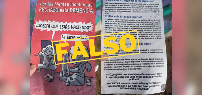 Continúan las fake news sobre propuesta Constitucional: entregan folletos engañosos sobre Educación Sexual Integral cerca de colegios en La Serena