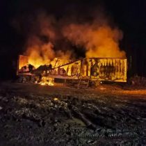 Dos salas y tres máquinas resultaron quemadas en ataque incendiario a forestal en La Unión