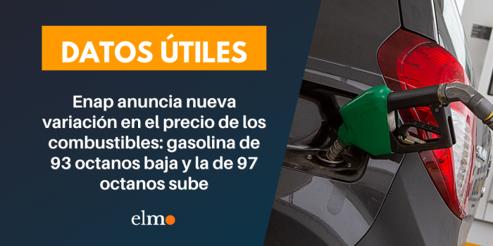 Enap anuncia nueva variación en el precio de los combustibles: gasolina ...