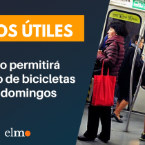 Metro permitirá ingreso de bicicletas los domingos, durante todo el horario de servicio