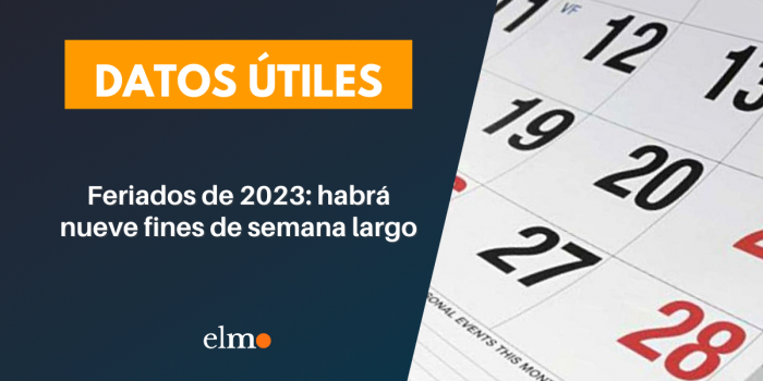 Feriados de 2023: habrá nueve fines de semana largo Feriados de 2023: habrá nueve fines de semana largo