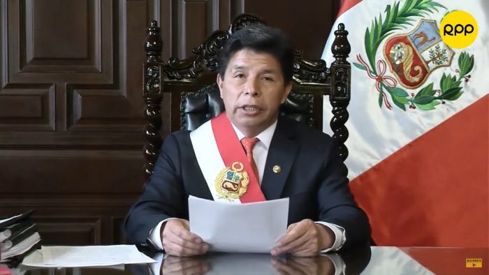 A lo Fujimori: presidente Castillo disuelve el Congreso e instaura un Gobierno de emergencia en Perú