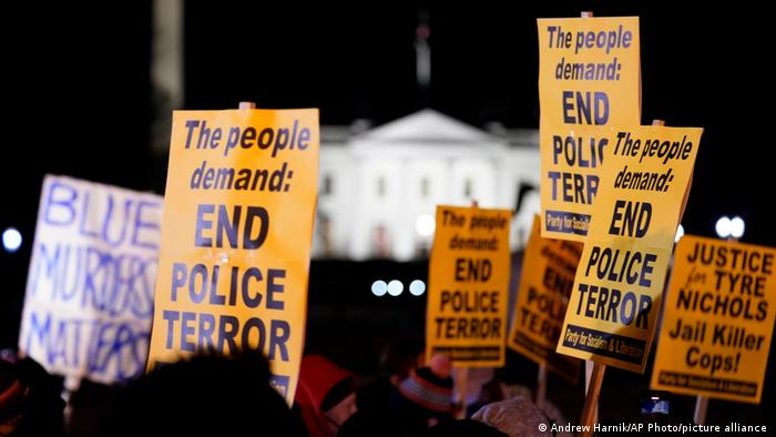 EE. UU.: protestan frente a la Casa Blanca por la muerte de Tyre Nichols