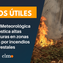 Dirección Meteorológica pronostica altas temperaturas en zonas afectadas por incendios forestales