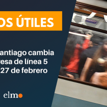 Metro de Santiago cambia ruta expresa de línea 5 desde el 27 de febrero