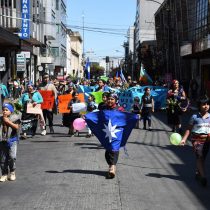 Realizan marcha en Temuco a favor del uso del mapudungun