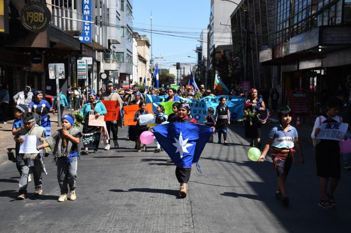 Realizan marcha en Temuco a favor del uso del mapudungun Realizan marcha en Temuco a favor del uso del mapudungun